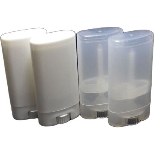 50pcs/lot New Arrival 15g Plastic Lip Balm Bottle, White/Clear Oval Shape Lip Cream Tube, Hot Sale DIY Lip Brush, Makeup Tool