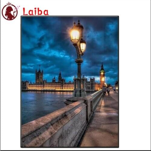 Diamond Painting Urban street architecture scenery Kit Diamond Embroidery Full Square Beaded DIY Rhinestones Art Decor For Home