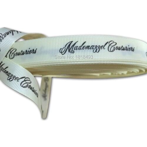 Free shipping custom printed ribbed tape ribbon/gift packing ribbon printing/clothing printed label tags/wedding ribbon