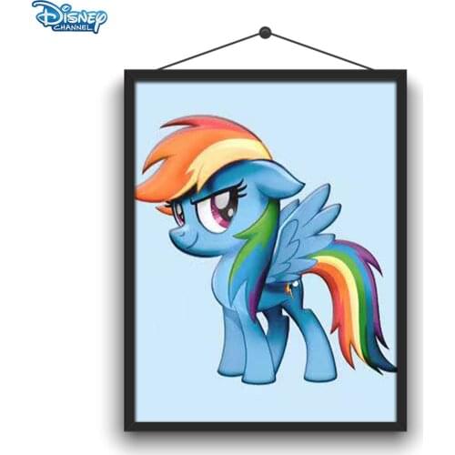 Disney Diamond Painting 5D DIY My Little Pony Painted Series Cartoon Image Sticker Diamond Embroidery Handmade Decoration