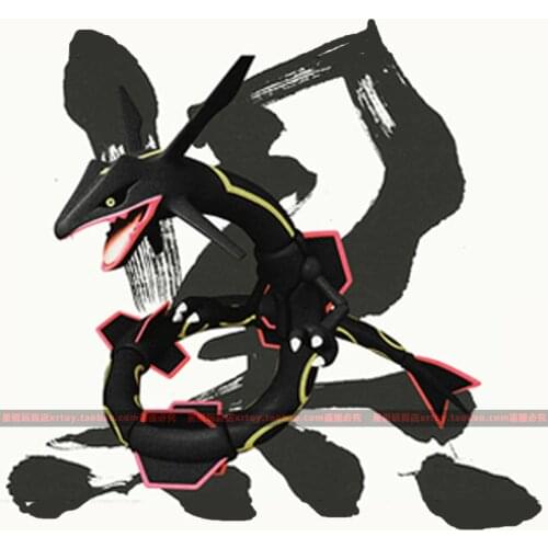 TOMY Pokemon Action Figure Black Rayquaza Zeraora Greninja Dialga Animal Figure Movable Figure Toy