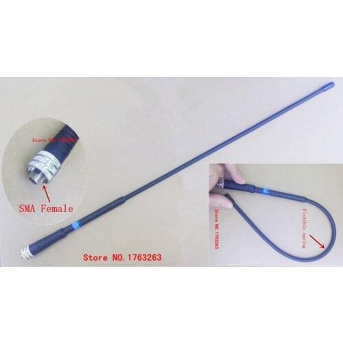 Black Color High Gain UHF 400-470MHZ Flexible SMA Female antenna for Kenwood BAOFENG,PUXING,TYT,QUANSHENG etc walkie talkie