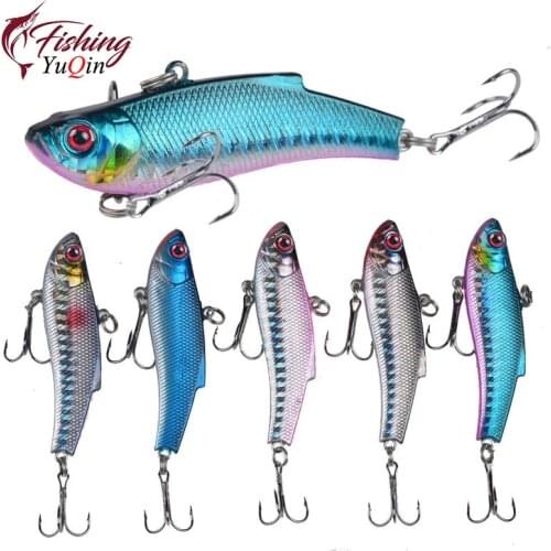 1PCS 7cm 20g Artificial Japanese VIB Fishing Lure Lead Inside Hard Bait Diving Swivel Bait Winter Sea Fishing Tackle