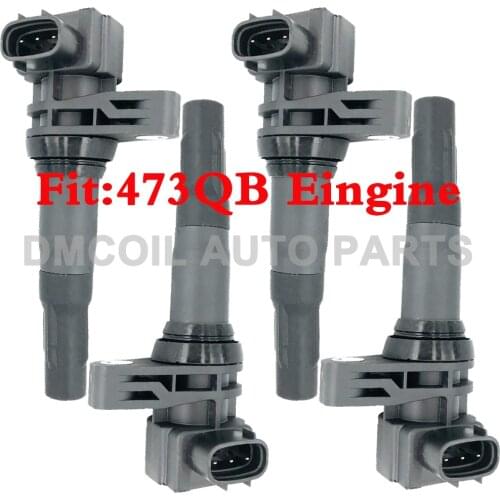 4 PCS ORIGINAL QUALITY IGNITION COIL FOR BYD F3 F3R L3 G3 473QB ENGINE 1.3L 1.5L 2.0L (2008-) 473QB FK0398 IB5 3705100