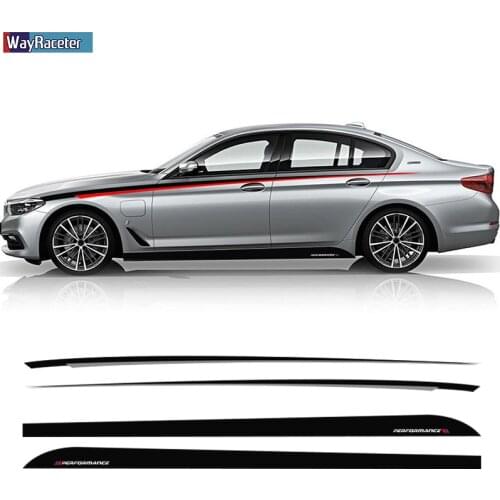 M Performance Door Side Stripes Sticker Upper Waist Line Body Decal For BMW F22 F23 F30 F31 F32 F33 F36 F10 F11 G30 F06 F12 F13