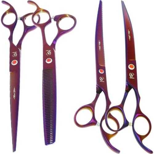 Meisha 8 inch Dogs Grooming Clippers Japan Steel Pets Cutting Scissors Curved Shears Animals Thinning Puppy Trimmer Tools B0045A
