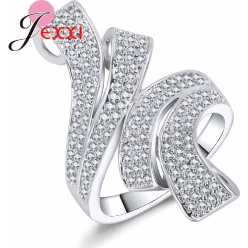 Fashion Delicate Silver Color 925 Sterling Silver Ring for Women Jewelry gift New Quick to Buy Buy