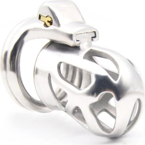 2020 Vent Hole Design Stainless Steel Male Chastity Device with Lock,Cock Cage,Penis Rings,Chastity Belt,BDSM Sex Toy For Men