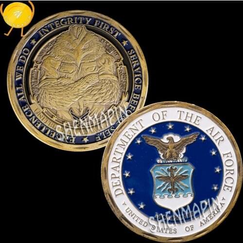 United States Air Force Commemorative Coin American Eagle Division Challenge Coin Department of The Air Force Honor Medal Coins