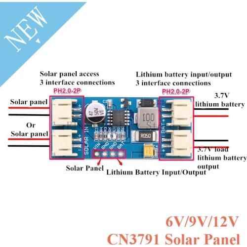 1S Cell Lithium Battery Charge Board CN3791 MPPT Solar Panel 3.7V 4.2V DC-DC Regulator Controller Charging Module 6V 9V 12V 2A