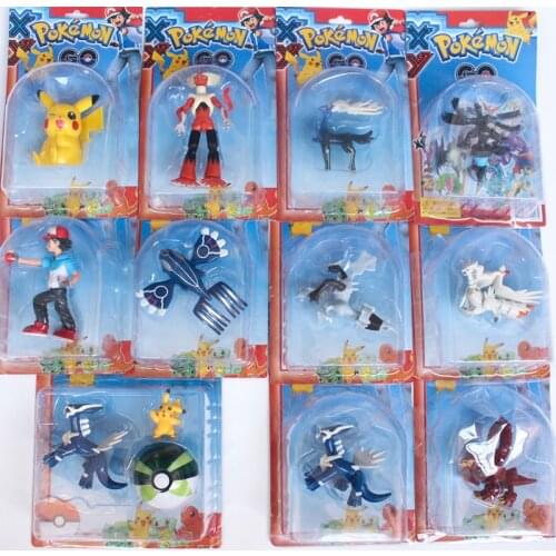 Pokemon Action Figure Doll Toys for Children Pokeball Christmas Gifts Dialga Reshiram Zekrom Volcanion Kyogre Xerneas Lugia