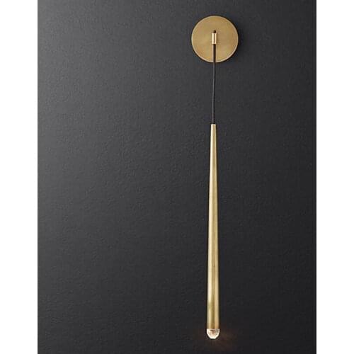 Postmodern light luxury personality creative Nordic wall lamp American minimalist retro living room bedroom bedside decorative