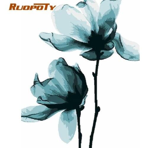 RUOPOTY DIY Oil Painting By Numbers 40x50cm Frame On Canvas Acrylic Oil Pigment Drawing On Canvas Modern Home Wall Decoration