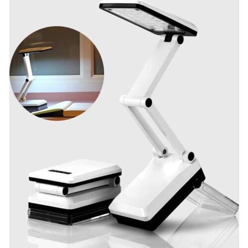 Mayitr Foldable Rechargeable Battery 6 COB LED Foldable Study Desk Table Light USB Rechargeable Reading Lamp 3.7V Li-battery