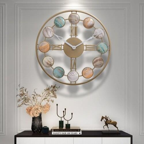 Modern Design Living Room Wall Clock Quarz Art Creative Large Wall Clock 3d Silent Klokken Wandklokken Home Decoration 50WC