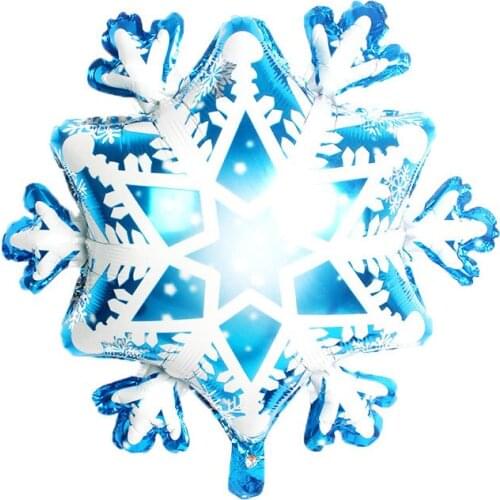 Wedding decoration 28 inch snowflake shape balloon birthday party Christmas snowflake decoration arrangement balloon