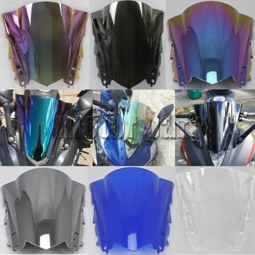 For 2014 2015 2016 2017 2018 Yamaha YZF R25 R3 YZF-R25 YZF-R3 320 Motorcycle Windshield Windscreen Wind Screen Glass 15 16 17