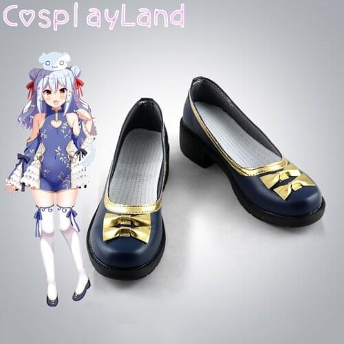 Vtuber Inuyama Tamaki Cosplay Boots Shoes Leather Shoes Cosplay Accessories Halloween Party Shoes for Women Shoes