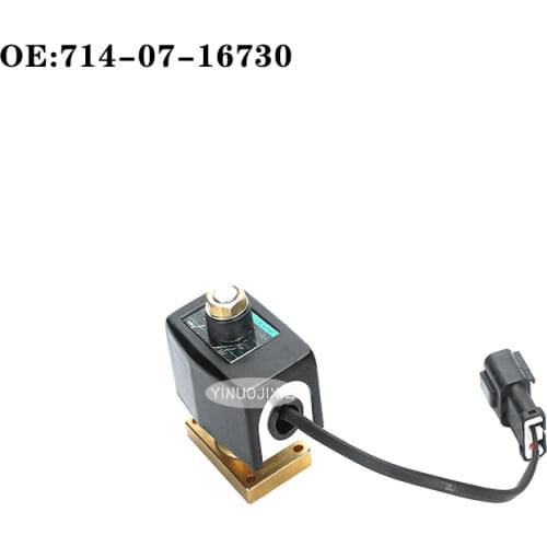 High quality construction machinery parts solenoid valve OE：714-07-16730/7140716730/WA350-6 Made in China