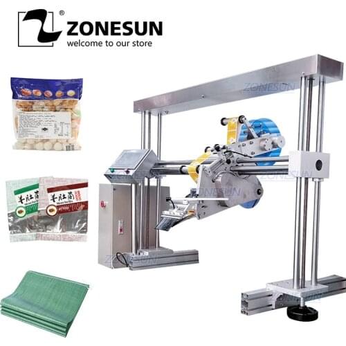 ZONESUN XL-T853 Automatic Flat Surface Cans Food Production Line Labeling Machine Label Applicator Square Bottle Sticker Labeler