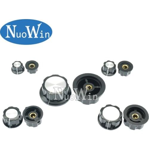 1set Potentiometer Knob Kit for Hole 6mm Dia MF-A01 MF-A02 MF-A03 MF-A04 MF-A05 Rotary Switch Knobs Caps Kit
