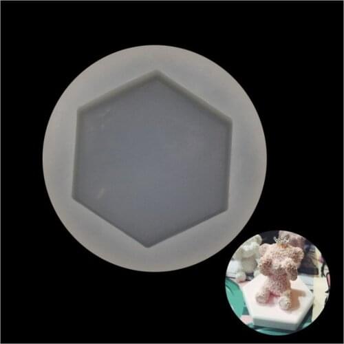 1pcs Hexagon car perfume base Silicone Mould Resin Decorative Craft DIY Mold Type epoxy resin molds for jewelry making