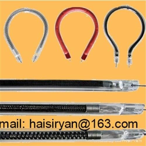 1500w Medium Wave quartz infrared halogen heat lamp for screen printing T-Shirt dryer