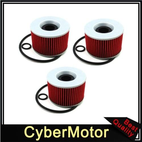 3x Oil Filter For KAWASAKI ZG1000 EX250R ZG1200 GT550 EL250 GPZ1100 GPX600R