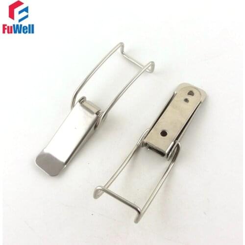 4pcs R111 Iron Toggle Latch Hasps Spring Loaded Cabinet Box Toggle Catch Buckle