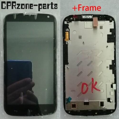 5.0" Black / White With Frame For Huawei G610 G610S G610-U00 LCD display with touch screen digitizer sensor panel assembly