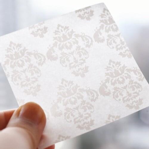 50Pcs White Flower Craft Paper Junk Journal Ephemera Material Paper Translucent Vintage Memo Album Scrapbooking Material Paper