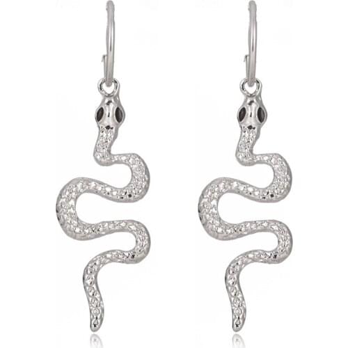 6 pair /lot jewelry fashion jewelry metal alloy anime snake earrings for women 2020