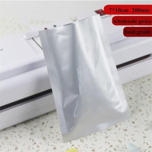 7*10cm aluminum foil bag heat seal packing food bag/ vacuum plastic pouch