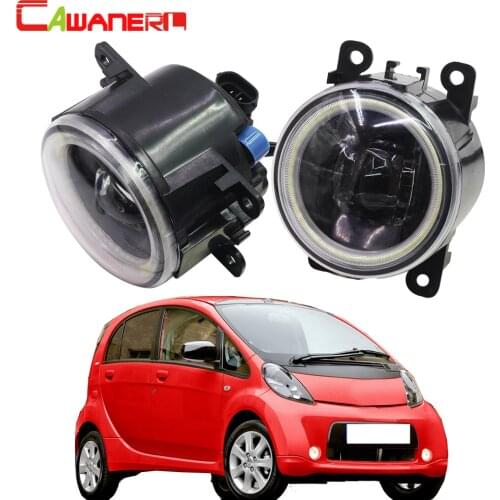 Cawanerl For Citroen C-Zero Peugeot iOn Mitsuoka Like 2009-2018 Car H11 LED Fog Light Angel Eye Daytime Running Light 4000LM 12V