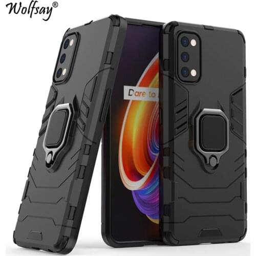 For Oppo Realme 7 Pro Case Armor Bumper Magnetic Suction Stand Full Edge Cover For Oppo Realme 7 6 X7 Pro Case For Oppo Realme 7