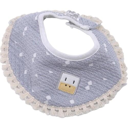 Baby Bib Fashion Tassel Plus Cotton Soft Bibs Burp Cloth Newborn Boys Girls Solid Saliva Towel Baby New Babador Baby Products