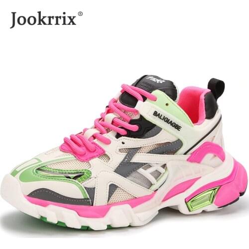 Jookrrix 2020 Women Summer Female Mesh Increased 5cm Chunky Sneakers Women Fashion Comfortable Wedges Thick Sole Shoes ZD2692