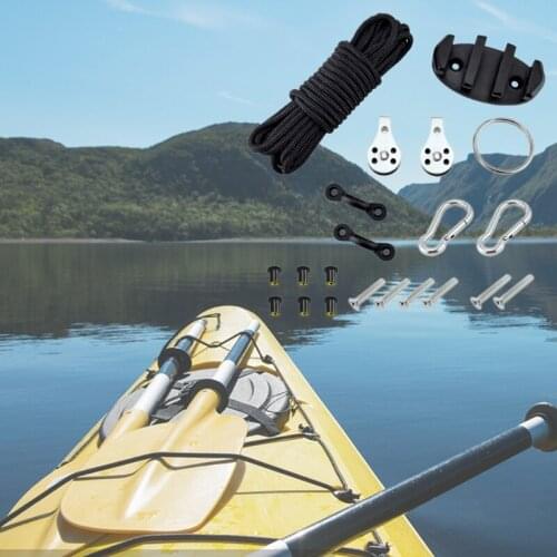 Kayak Canoe Anchors Trolley Kit Cleat Rigging Ring Pulleys Decks Accessories