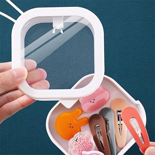 Creative Desktop Portable Storage Box Multifunctional Finishing Press Push Box Pocket Sundries Plastic Storage Box