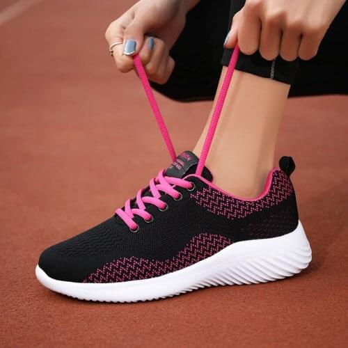 Summer Sneakers Women Vulcanized Shoes Women Summer Lace Up Black Flat Shoes Female Plus Size 41 Light Breathable Walking Flat