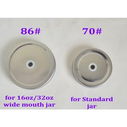 2pcs/lot Wide caliber Mason bottle cap wide mouth lids for 16oz/32oz mason jar drinking Metal Jar Lids for ball mason jar plumyl