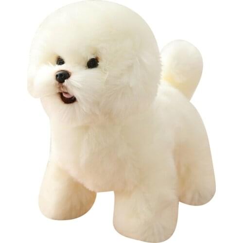 Kawaii animal dog doll simulation soft quality puppy plush toy dolls for children girl gift decoration 38x16x28cm DY50897