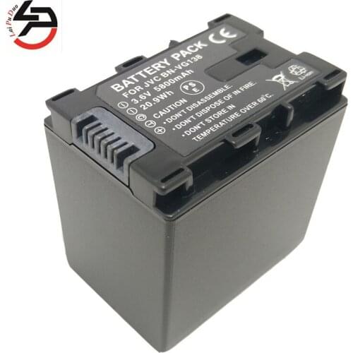 Laipuduo For JVC 5800mah 100% brand Camera Battery BN-VG107 BN-VG108 BN-VG114 BN-VG121 BN-VG107U BN-VG108U BN-VG114U BN-VG114US