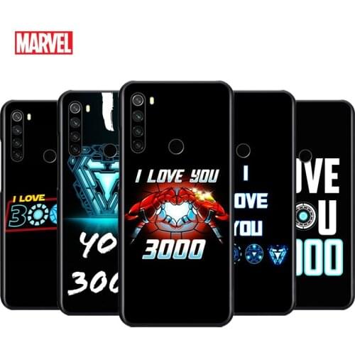 Marve Love You 3000 For Xiaomi Redmi Note 4 4X 5 5A 6 7 8 8T 7S 9S 9T 10 10S 5G Pro Prime Max Balck Soft Silicone Phone Case
