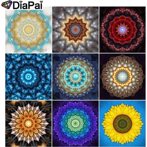 DIAPAI 5D DIY Diamond Painting Full Square/Round Drill "Religious Mandala" 3D Embroidery Cross Stitch 5D Decor Gift
