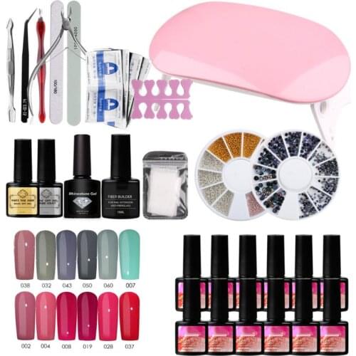 Nail Set UV LED Lamp Dryer Nail Gel Polish Kit Soak Off Manicure Tools Set Electric Nail Drill For Nail Tools