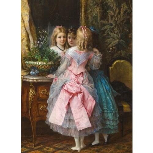 New Sisters Grls cute Embroidery Needlework 14CT Counted Unprinted DIY Cross Stitch Kits Handmade Arts Wall Decor