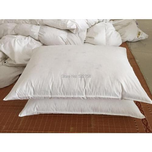 Sandwich Goose down pillow for sleeping 20X36 inch /travel pillow free shipping one pillow price
