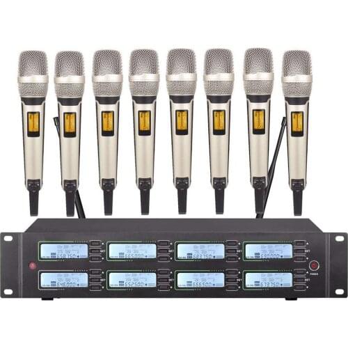 Professional UHF wireless microphone system metal 9000 handheld microphone for church microphone school family KTV microphone