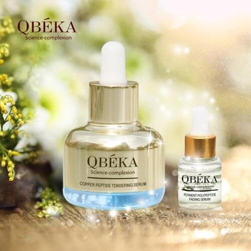 QBEKA Ferment Polypetide Fading Serum + Copper Peptide Tendering Serum Anti Wrinkle Skin Whitening Serums Natural Essences